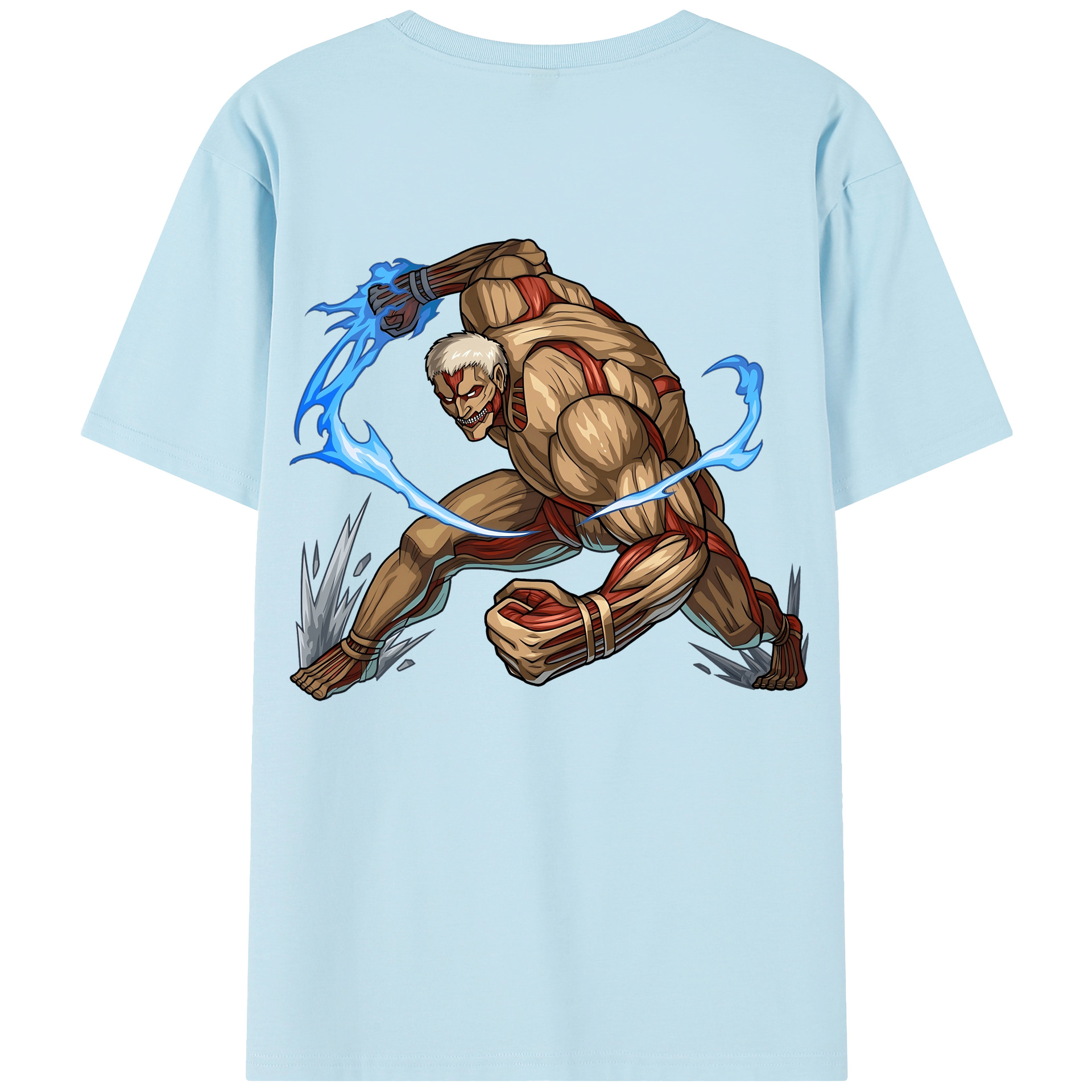 （画像用） 進撃の巨人 Attack on Titan 綿100％半袖Tシャツ（背面プリント）